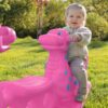 WOOPIE Bujak Wieloosobowy Dino Huśtawka Równoważna Różowa