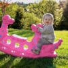 WOOPIE Bujak Wieloosobowy Dino Huśtawka Równoważna Różowa