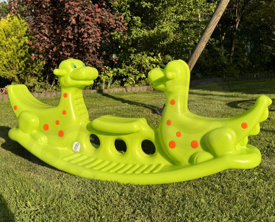 WOOPIE Bujak Wieloosobowy Dino Huśtawka Równoważna Zielona