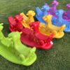 WOOPIE Bujak Wieloosobowy Dino Huśtawka Równoważna Zielona