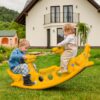 WOOPIE Bujak Wieloosobowy Dino Huśtawka Równoważna Żółta
