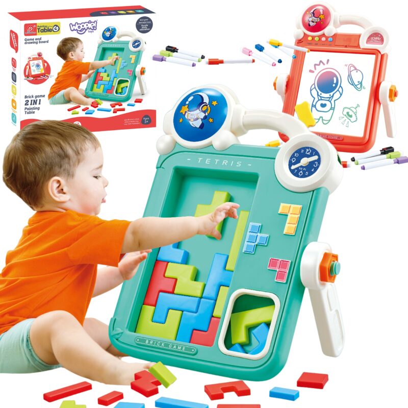 WOOPIE Dwustronna Tablica do Rysowania Gra Tetris 2w1 WOOPIE Dwustronna Tablica do Rysowania Gra Tetris 2w1