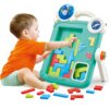 WOOPIE Dwustronna Tablica do Rysowania Gra Tetris 2w1 Pomarańczowa