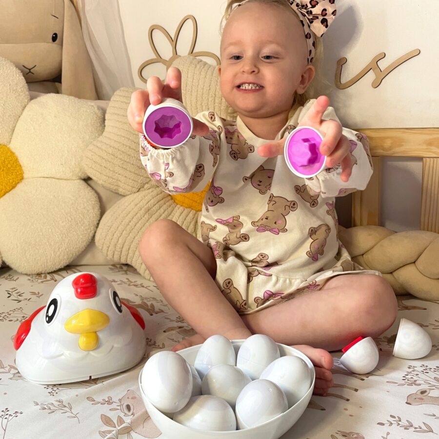 WOOPIE Edukacyjna Kurka Montessori Sorter Nauka Kształtów