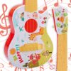 WOOPIE Gitara Akustyczna dla Dzieci Czerwona 43 cm