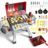 WOOPIE Grill Barbecue Kuchnia Ogrodowa Interaktywna Para LED Zestaw XL 41 el.