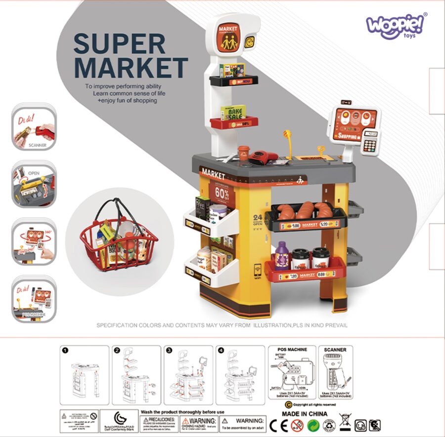 WOOPIE Interaktywny  Super Market dla Dzieci Akcesoria