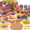 WOOPIE Kosz Piknikowy Owoce Warzywa Fast Food Zestaw XXL 103el.