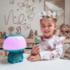 WOOPIE Multifunkcyjna Lampka RGB Głośnik Bluetooth Karaoke Modulator Głosu Karta SD Turkusowa