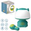 WOOPIE Multifunkcyjna Lampka RGB Głośnik Bluetooth Karaoke Modulator Głosu Karta SD Turkusowa