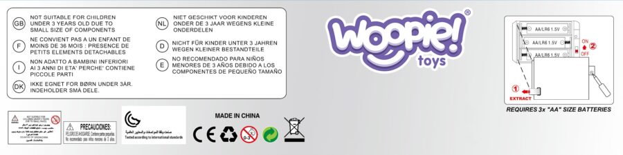 WOOPIE Piła Motorowa Łańcuchowa Dla Dzieci Gumowy Obrotowy Łańcuch