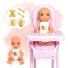 WOOPIE ROYAL Lalka Lily Bobas Krzesełko do Karmienia Zestaw Akcesoria
