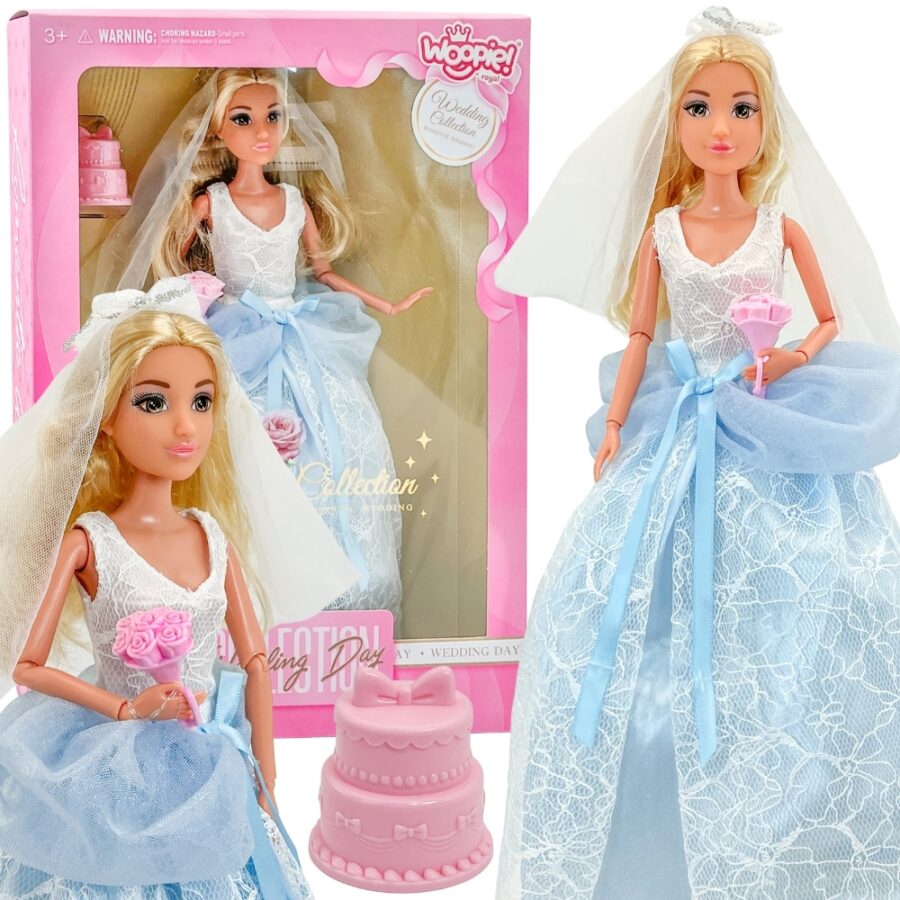WOOPIE ROYAL Lalka Modowa LILY Panna Młoda z Tortem