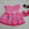 WOOPIE ROYAL Ubranko dla Lalki Różowa Sukienka Króliczek 43-46 cm