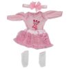 WOOPIE ROYAL Ubranko dla Lalki Zestaw Księżniczki Suknia Opaska 43-46 cm