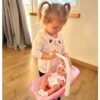 WOOPIE ROYAL Zestaw Lalka Bobas 30,5 cm + Nosidełko Różowe