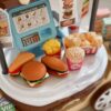 WOOPIE Sklep Fast Food na Kółkach Wózek Walizka 59 akc. 4w1