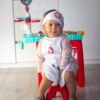WOOPIE Strój Pielęgniarki Kitel Fartuszek z Czepkiem Pielęgniarki