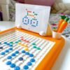 WOOPIE Tablica Magnetyczna Montessori MagPad Do Rysowania Królik Marchewka
