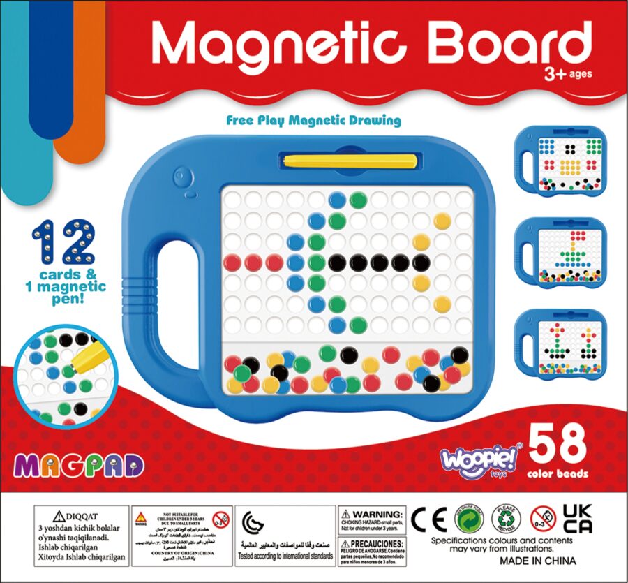 WOOPIE Tablica Magnetyczna dla Dzieci Montessori MagPad Słonik