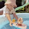 WOOPIE Zabawka do Kąpieli Nakręcany Wiosłujący Piesek Ponton