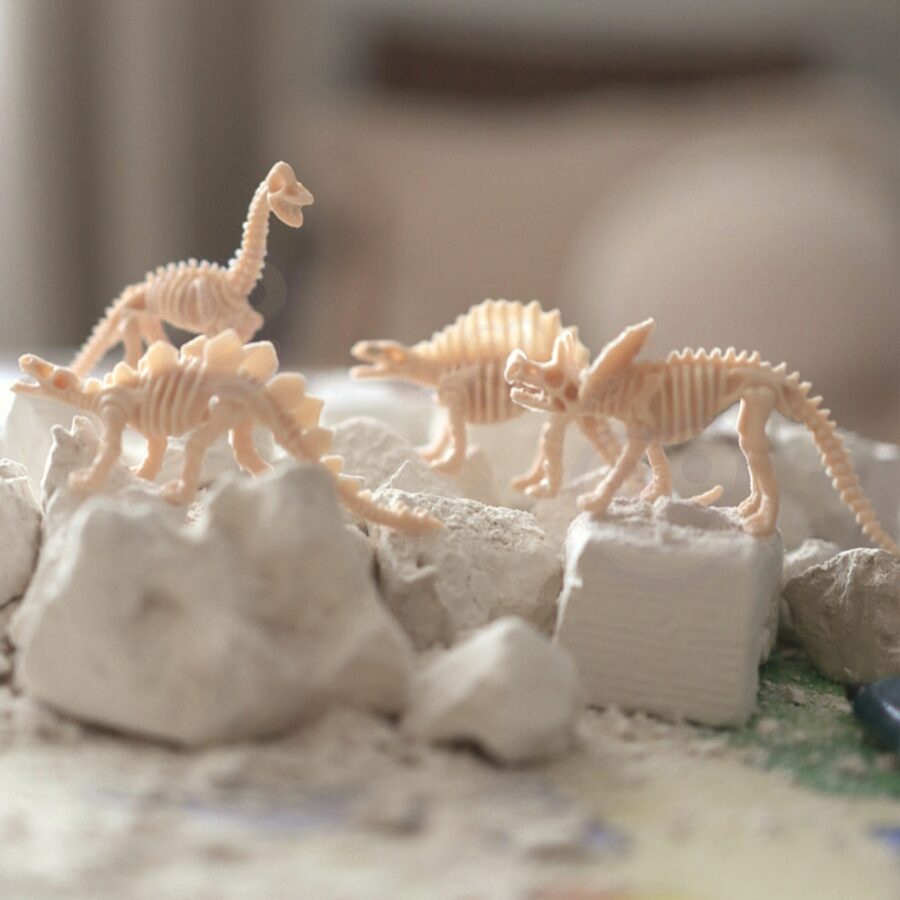WOOPIE Zestaw Archeologiczny Wykopaliska Szkieletów Dinozaurów 6w1 Mały Archeolog