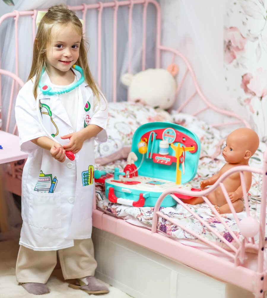 WOOPIE Zestaw Mały Lekarza Doktor w Walizce + 19 Akc.