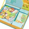 CLASSIC WORLD Układanka Magnetyczna Zwierzęta Tablica Klocki Puzzle Pamięć 60 el.