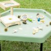 MASTERKIDZ Sześciokątny Stolik Do Zabawy Piaskiem i Wodą Regulowany