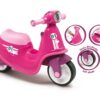 SMOBY Różowy jeździk skuter Ciche koła Pink Scooter