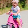 SMOBY Różowy jeździk skuter Ciche koła Pink Scooter