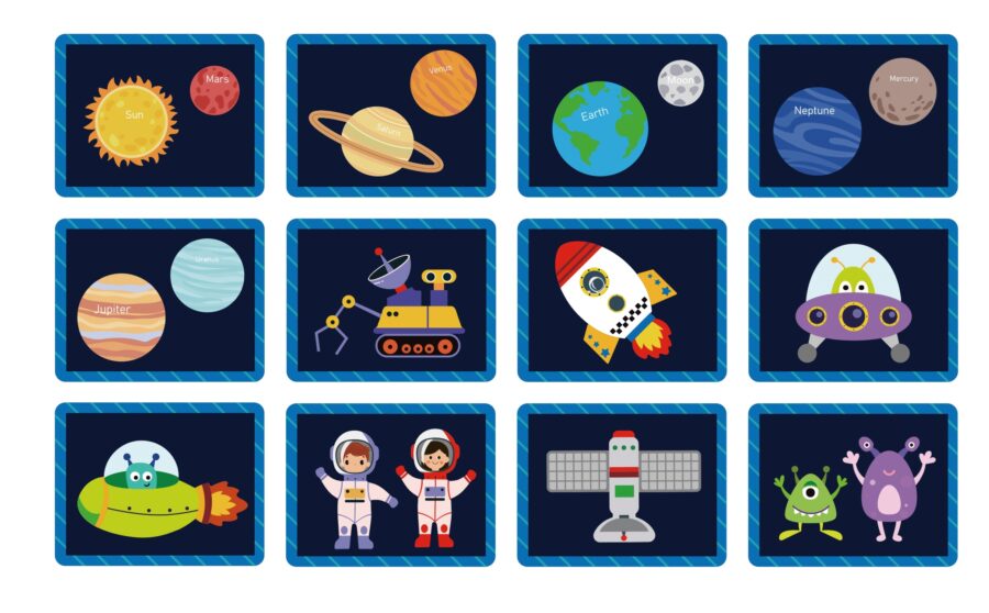 TOOKY TOY Układanka Magnetyczna Kosmos Puzzle