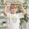 VIGA Drewniane klocki z sorterem kształtów Montessori
