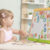 VIGA Drewniany Zestaw Magnetyczny Literki i cyferki