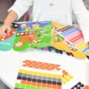 WOOPIE ART&FUN Naklejki Zestaw Dopasuj Kształty i Kolory Wyklejanka Zwierzątka 504 el.
