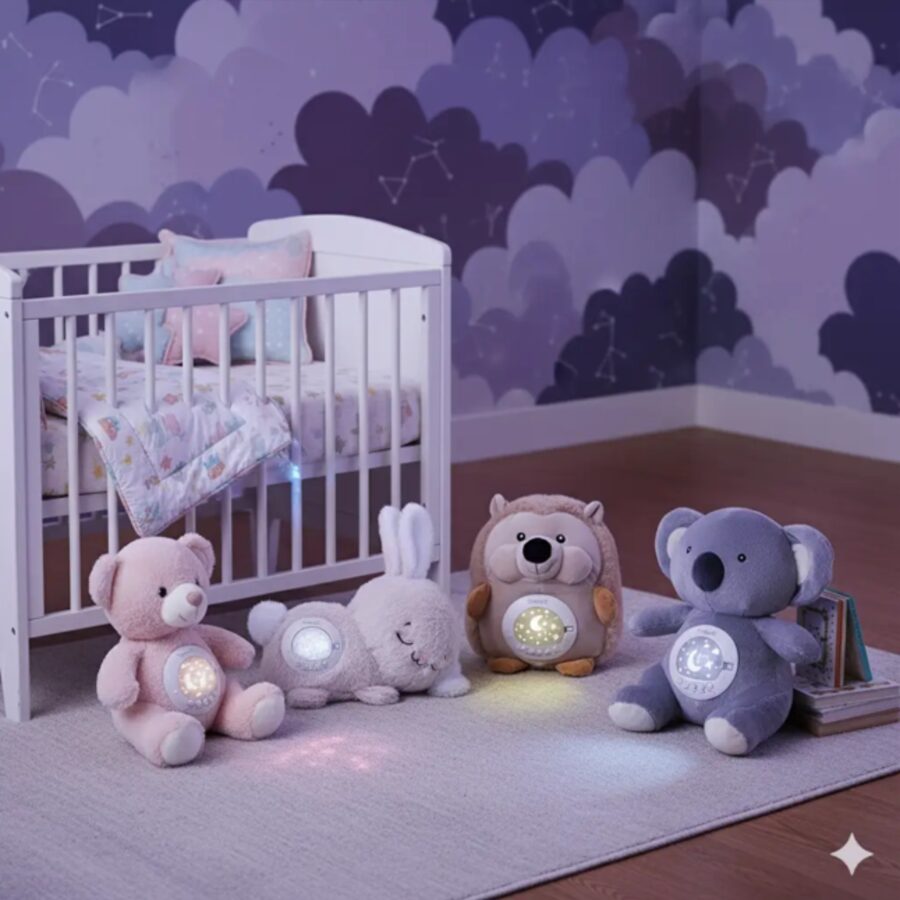 WOOPIE BABY Przytulanka Koala z Projektorem Uspokajacz Usypiacz Kołysanki Czujnik Płaczu