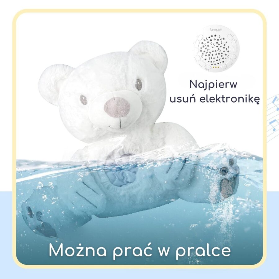 WOOPIE BABY Przytulanka Miś z Projektorem Uspokajacz Usypiacz Pozytywka
