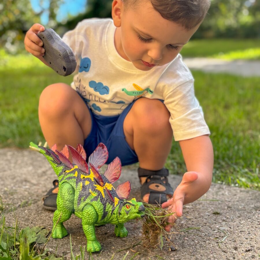 WOOPIE Dinozaur Zdalnie Sterowany RC Robot Stegozaur