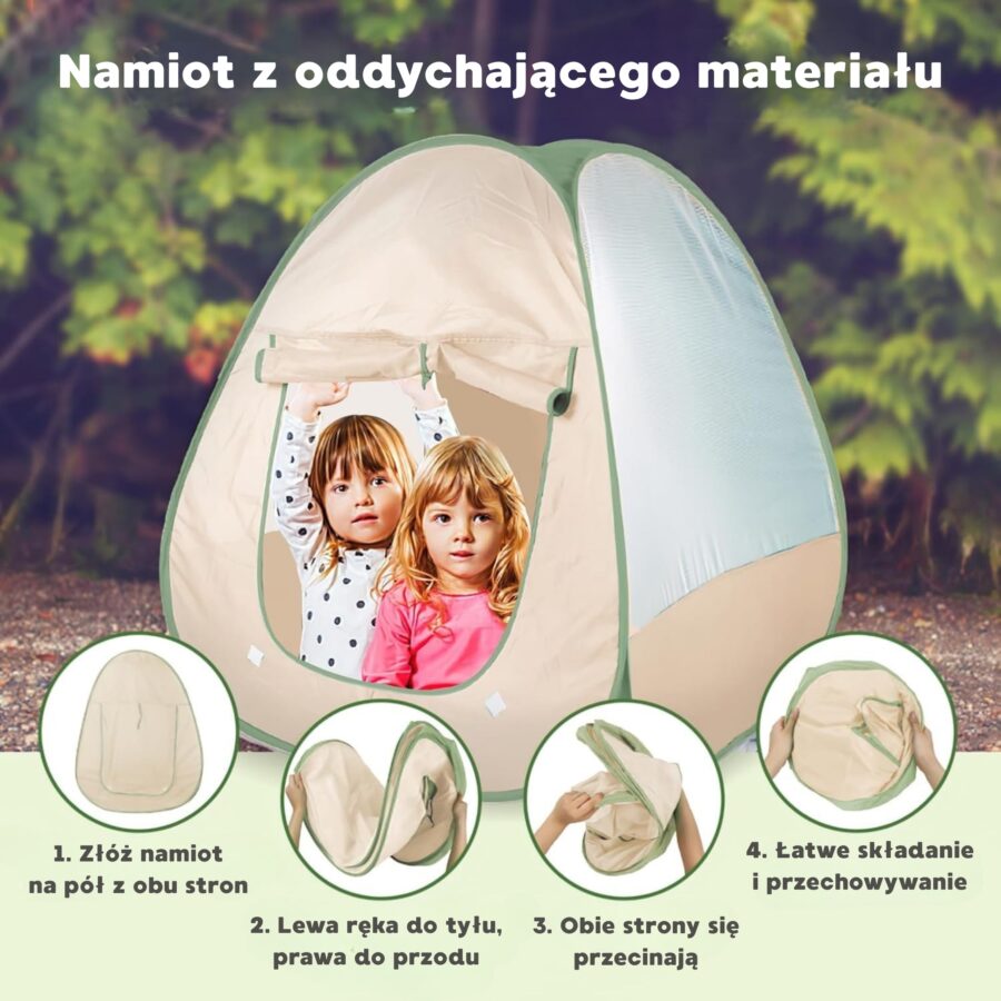WOOPIE Discovery Zestaw Małego Odkrywcy Namiot Kempingowy XXL na Biwak 15 el.
