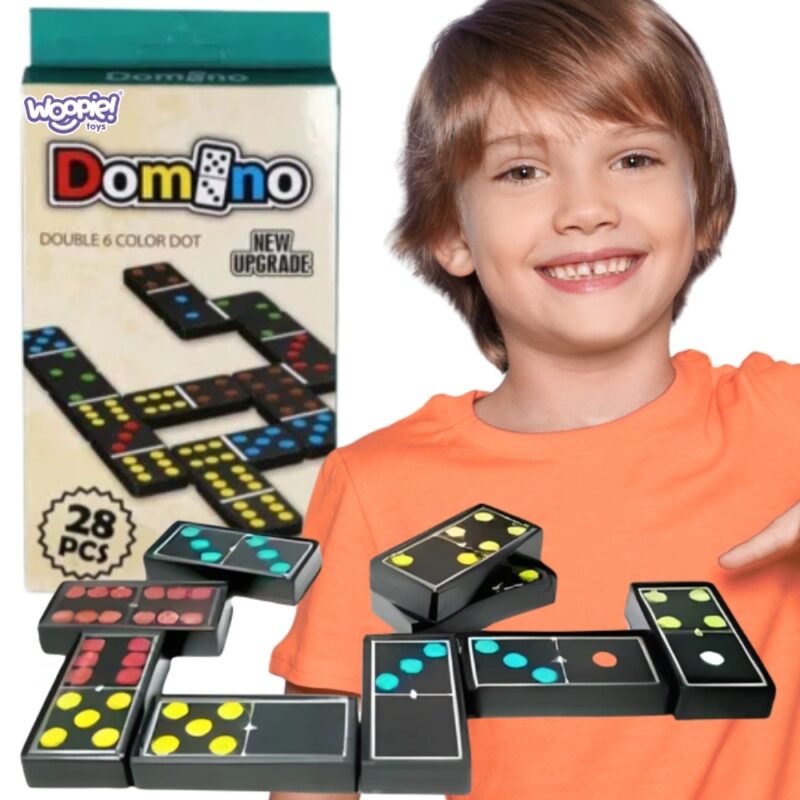WOOPIE Domino Gra Logiczna Rodzinna 28 Klocków WOOPIE Domino Gra Logiczna Rodzinna 28 Klocków