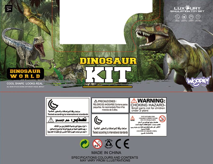 WOOPIE Duży Zestaw Figurki Dinozaury XXL + Mata "Prehistoryczny Świat"