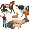 WOOPIE Figurki Zwierząt Szczęśliwa Farma 10el.