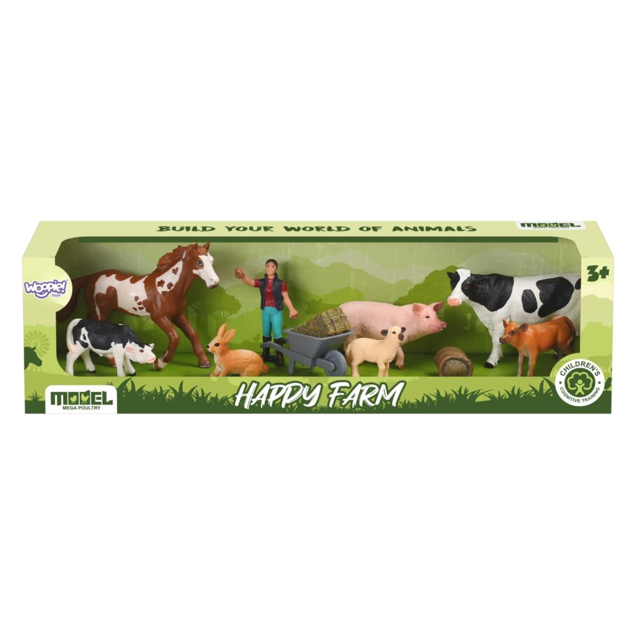 WOOPIE Figurki Zwierząt Szczęśliwa Farma 10el.