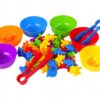 WOOPIE Gra Edukacyjna Montessori Sorter Kolorów Dinozaury 56 el.