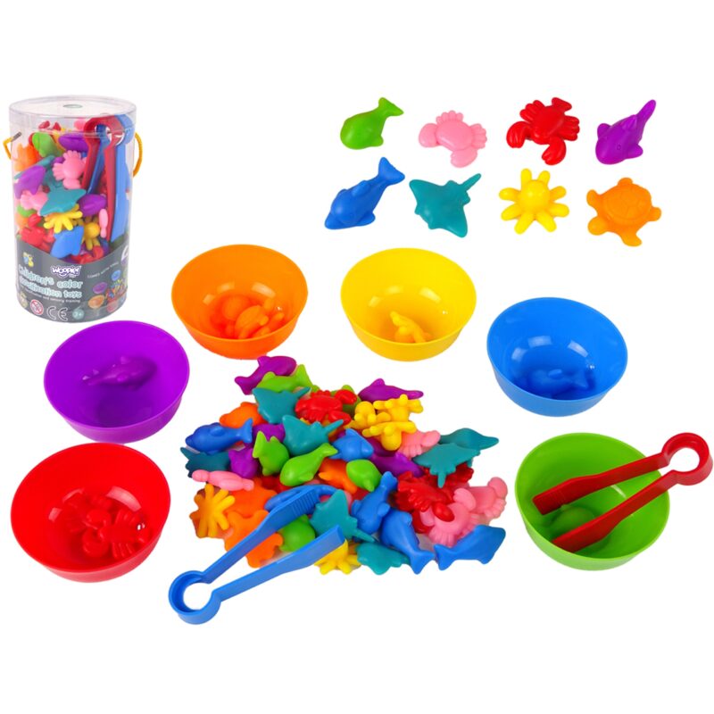 WOOPIE Gra Edukacyjna Montessori Sorter Kolorów Morska Kraina 64 el. WOOPIE Gra Edukacyjna Montessori Sorter Kolorów Morska Kraina 64 el.