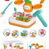 WOOPIE Gra MONTESSORI 4w1 Łowienie Rybek Waga Szalkowa Uderz w Kreta i Marchewki