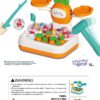 WOOPIE Gra MONTESSORI 4w1 Łowienie Rybek Waga Szalkowa Uderz w Kreta i Marchewki