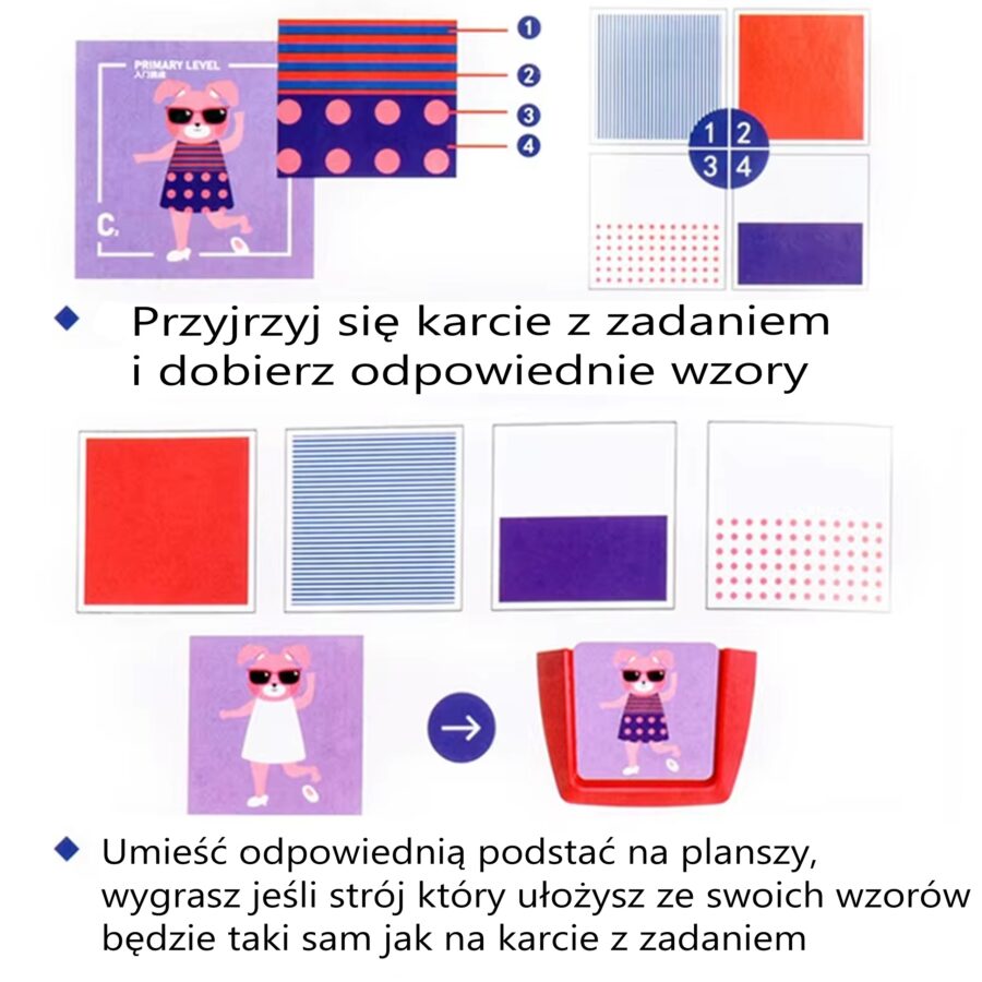 WOOPIE Gra "Mała Projektantka Mody" Ubieranki Stylizacje