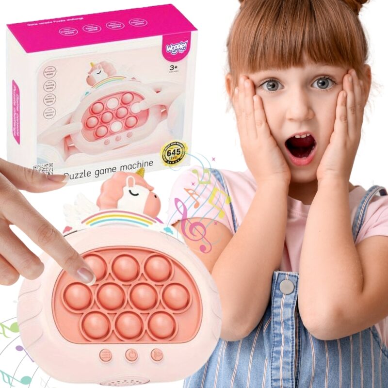WOOPIE Gra POP IT Elektryczna Antystresowa Zręcznościowa Jednorożec WOOPIE Gra POP IT Elektryczna Antystresowa Zręcznościowa Jednorożec