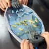 WOOPIE Gra Zręcznościowa "Bitwa Morska" Statki 3D Wyrzutnia Kulek